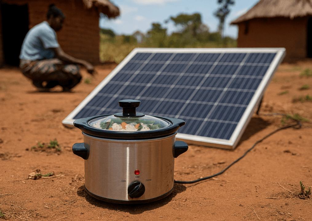 DC powered Solar Cooking